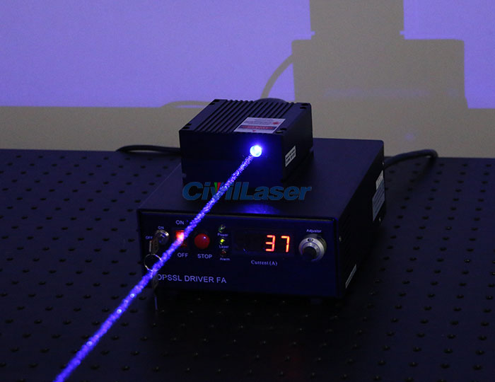 high power blue laser